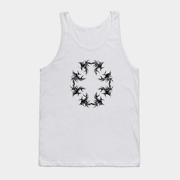 Tribal Cross Tank Top by D_Machine